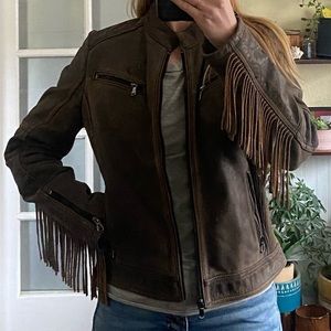 Fringe Leather Jacket